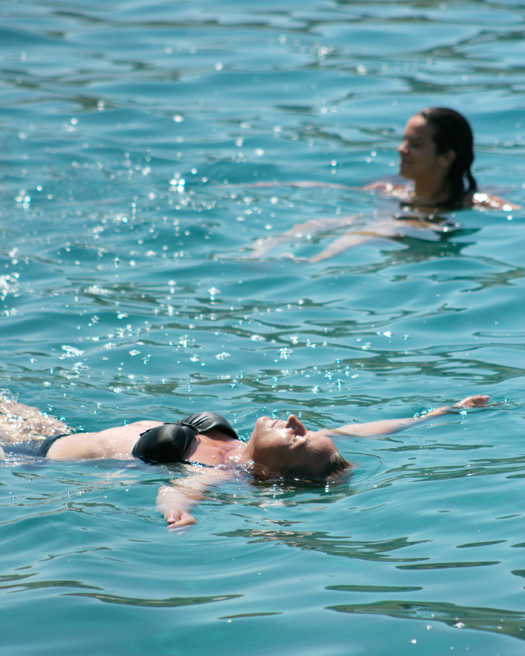 Carefree swim moment captured during a refreshing stop on Kornati & Telašćica boat route.